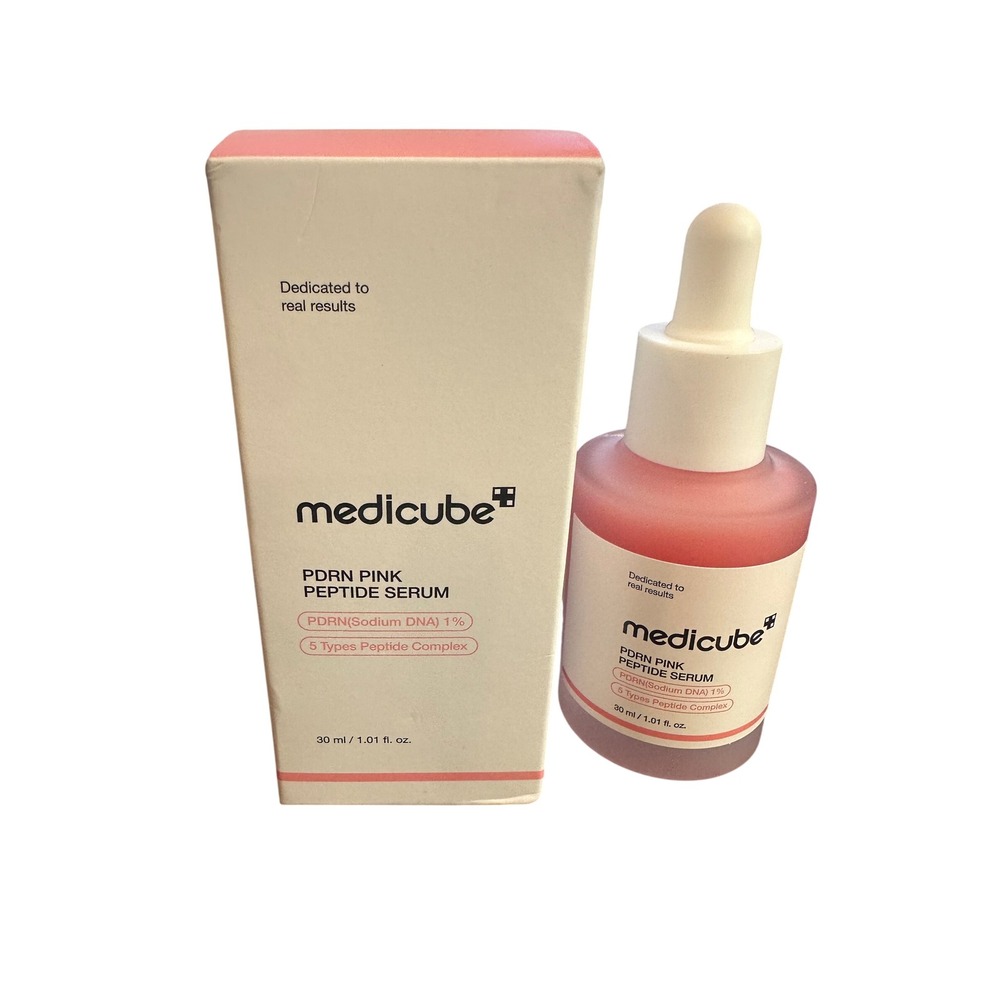 Medicube PDRN Pink Peptide Serum 1% Sodium DNA 5 Types Peptide Complex 30ml